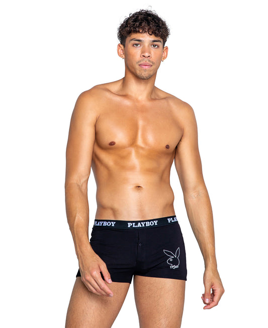 PBLI142 Playboy Tuxedo Modal Boxer Briefs front view