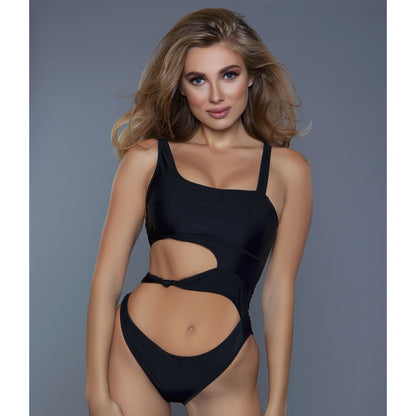 2110 Clara Swimsuit Black front view