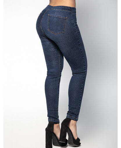 D1914 Jeans w/Side Zipper rear view