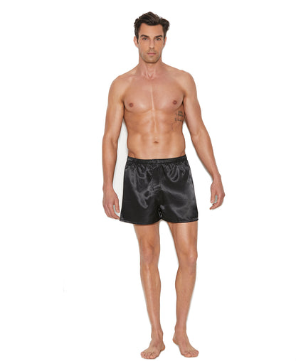 2401 Charmeuse Satin Unisex Boxer Shorts front view pic 1
