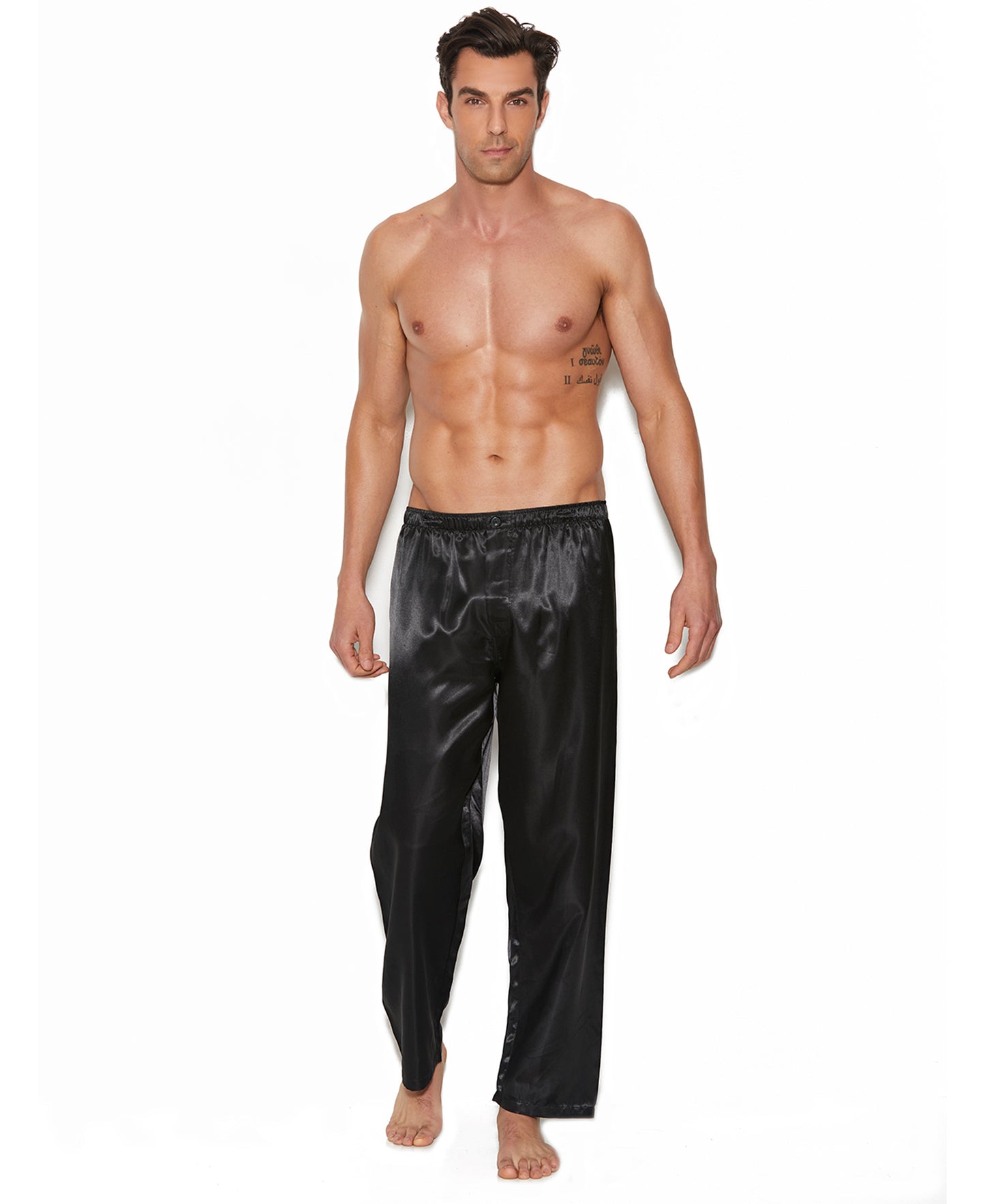 3015 Charmeuse Satin Unisex Pants front view pic 2