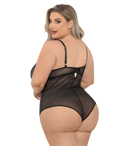36421X Raised Embroidery Teddy rear view