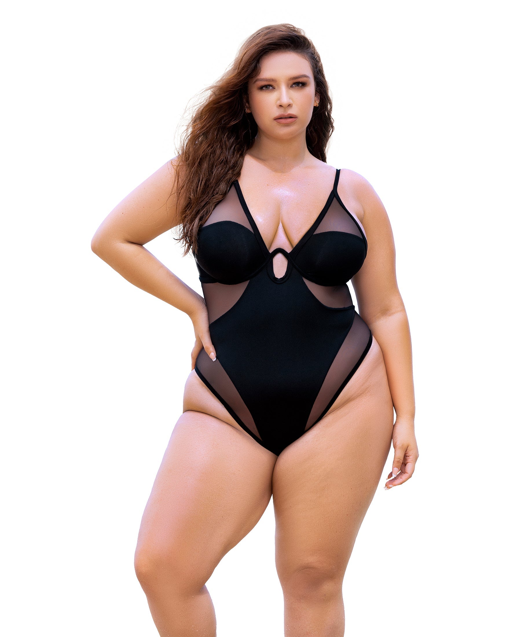 67010X Underwire 1pc Swimsuit front view