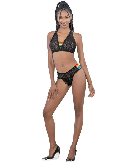 72183 Pride Strappy Back Top front view