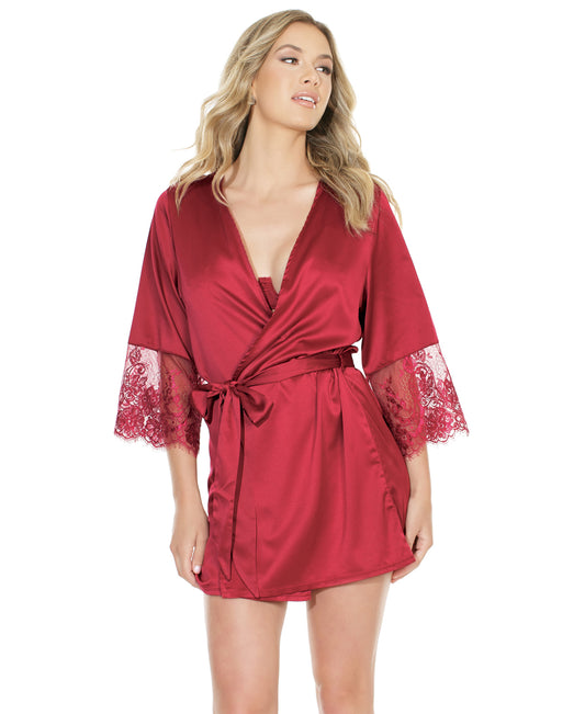 7224 Satin Robe front view