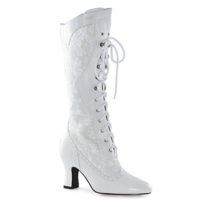 2.5" Lace Up Calf High Boot