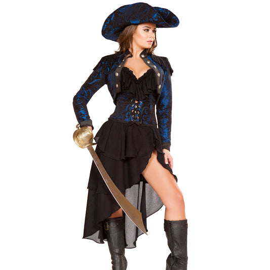 4 pc Pirate Captain of the Night Costume