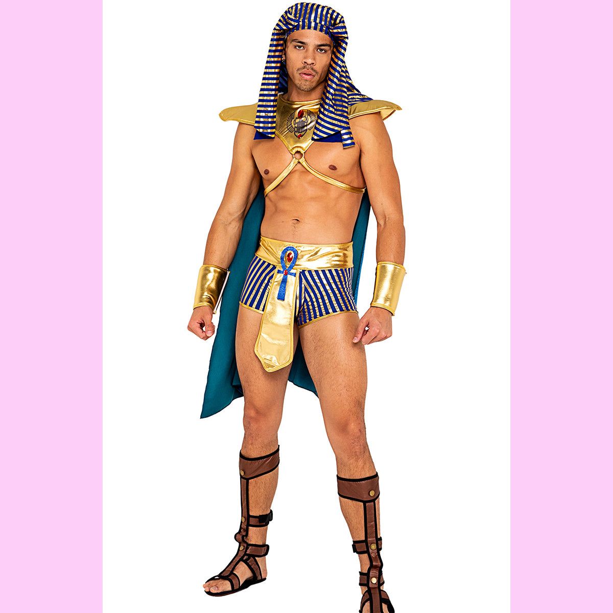 5pc Hommes Roi Pharaon d’Egypte 