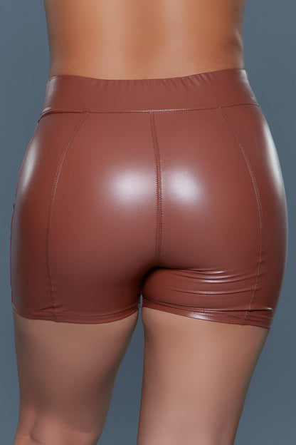 J27 A Lot to Love Shorts Brown rear view